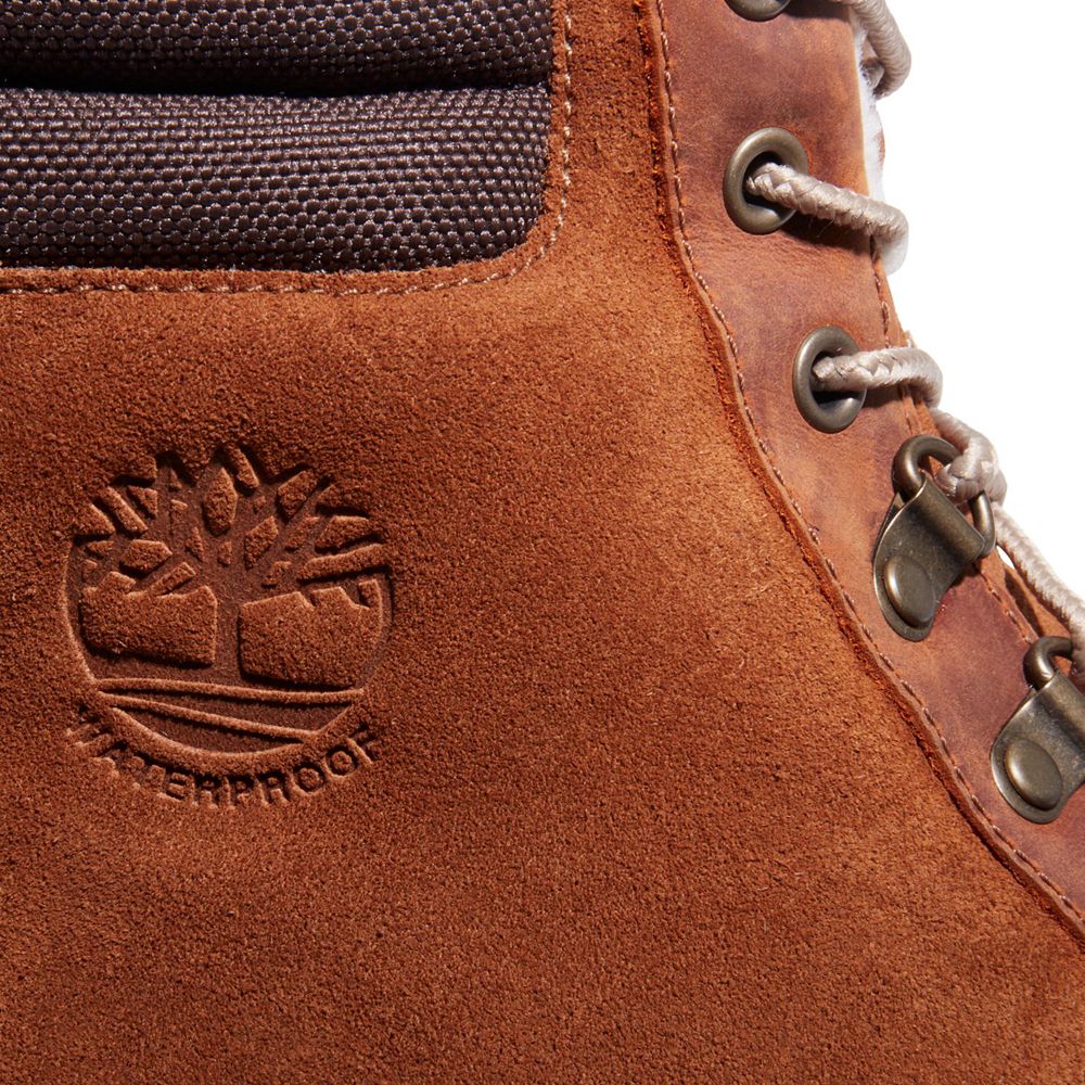 Bocanci De Zapada Timberland Barbati Maro/Negrii - Ashwood Park Waterproof - Romania - VNRUFM853